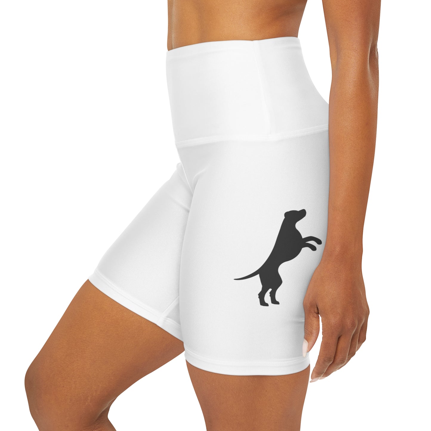 Logo High Waist Yoga Shorts