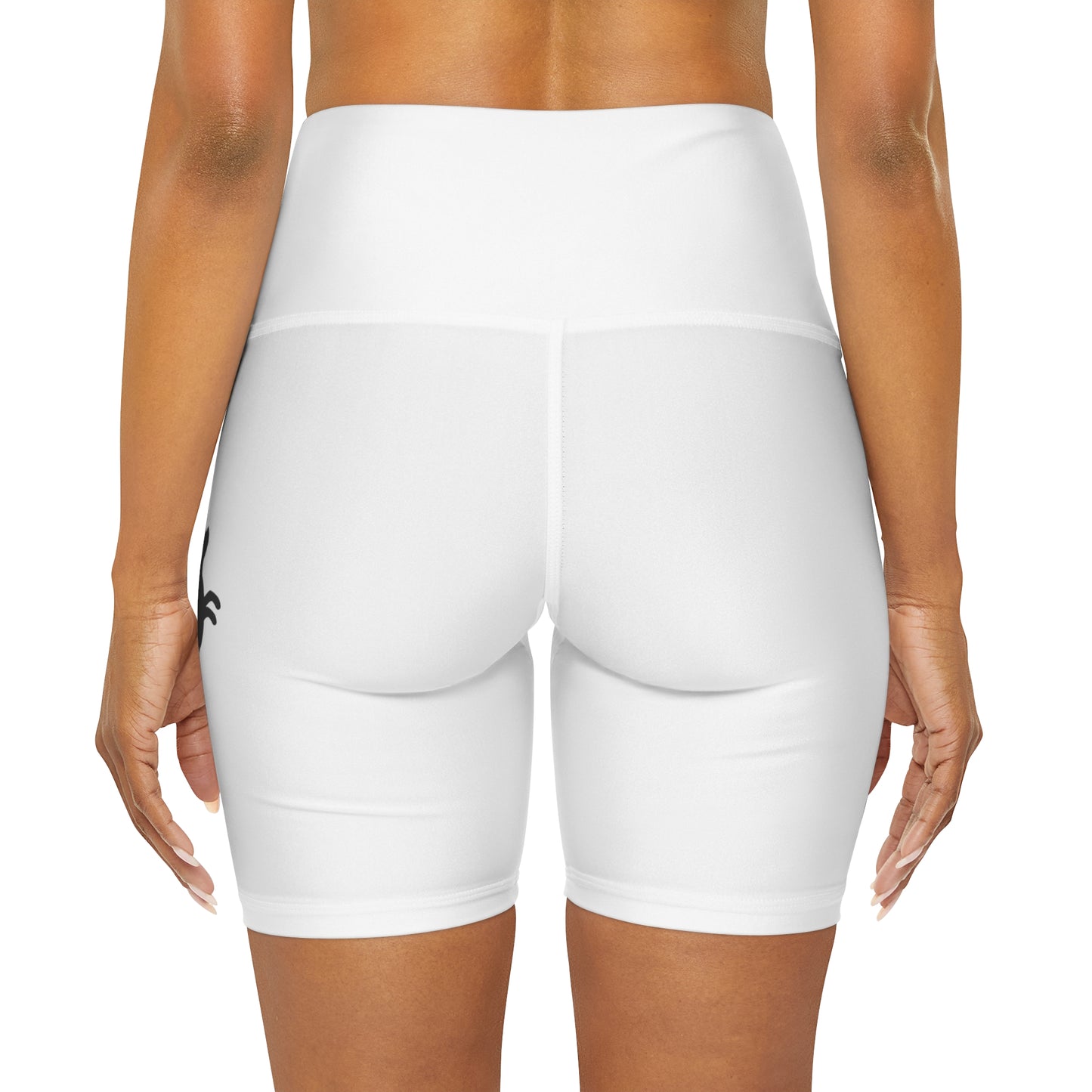 Logo High Waist Yoga Shorts