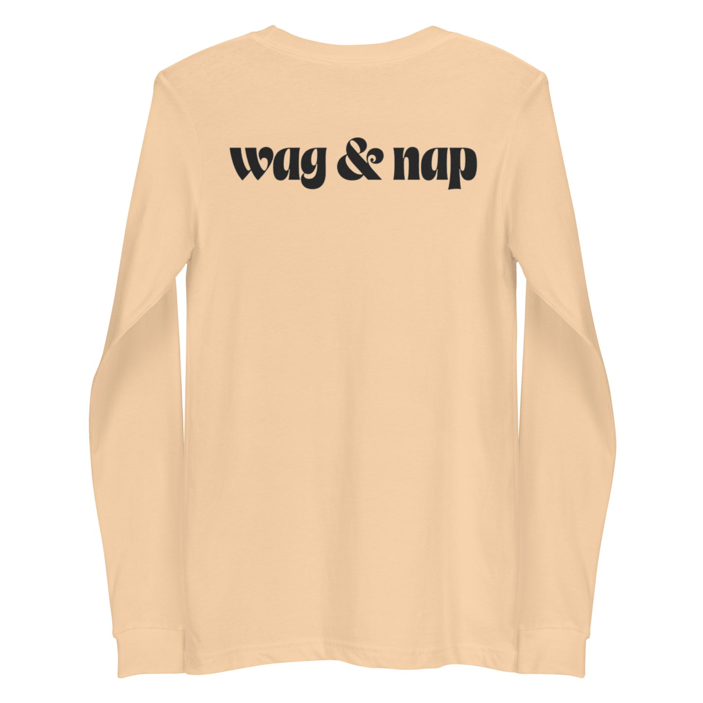 wag & nap logo long sleeve tee